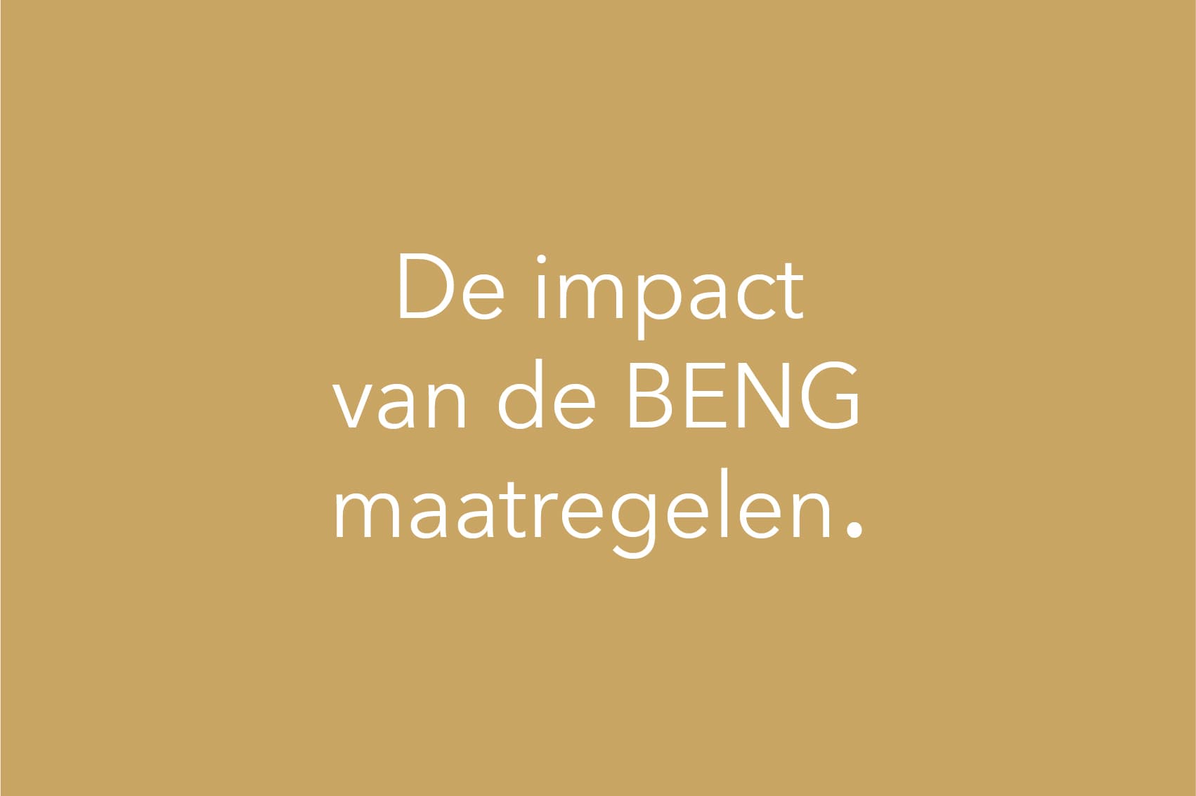 De impact van de BENG maatregelen | Nieuwsbericht | Solarix