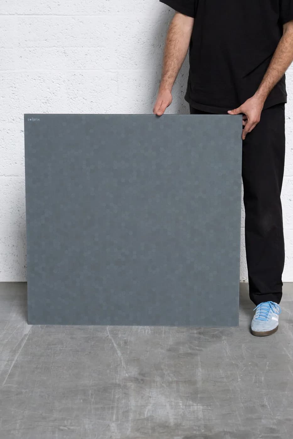 Solarix | Dark granite solar facade panel