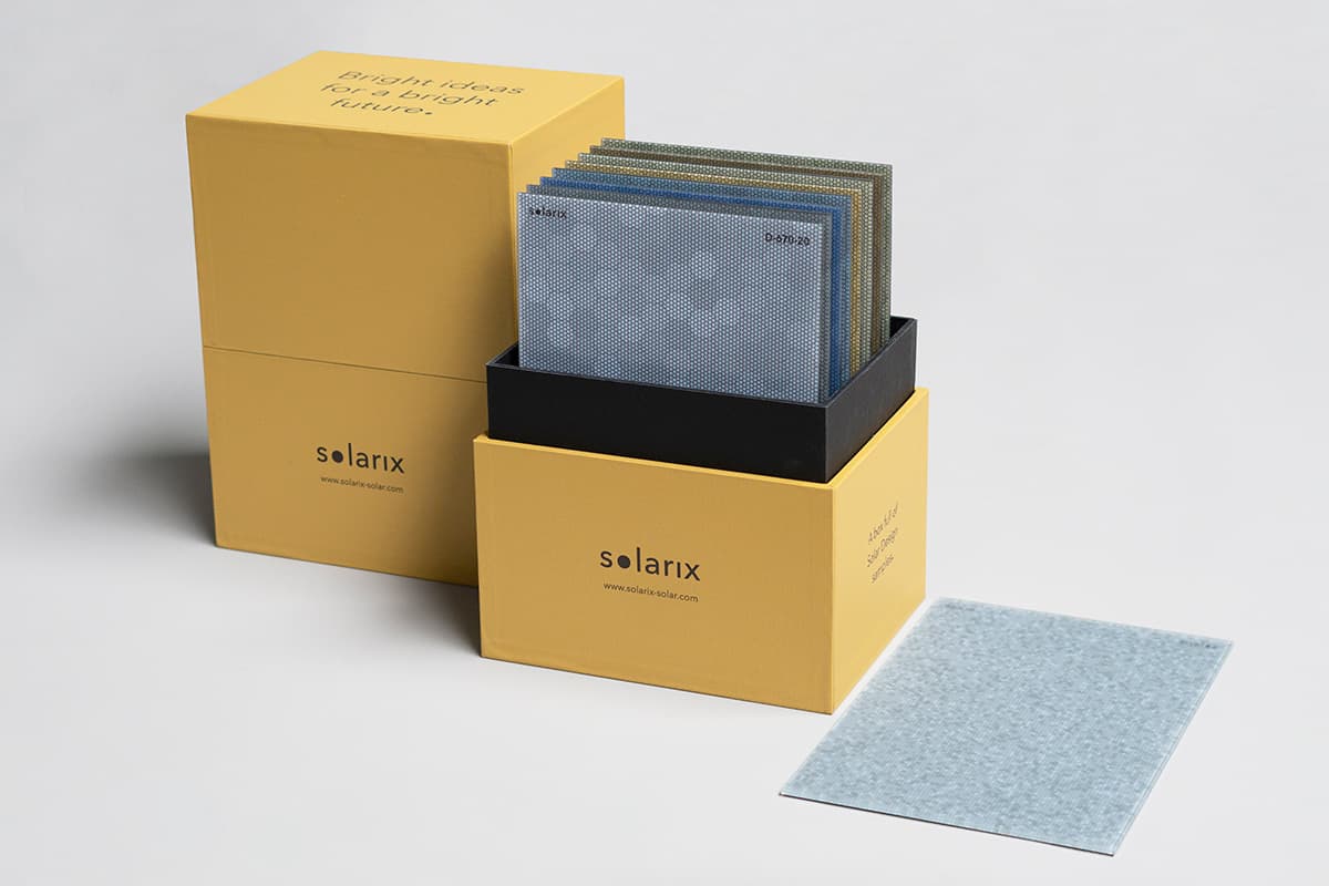 Solar Design Sample Box | Gekleurde zonnepanelen | Solarix
