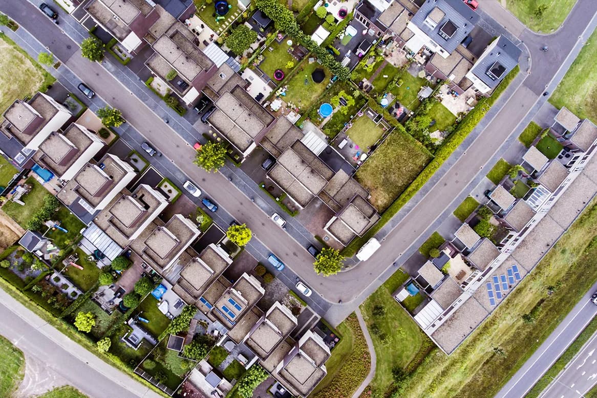 Lucht foto woonwijk  | Nieuwsbericht | Solarix