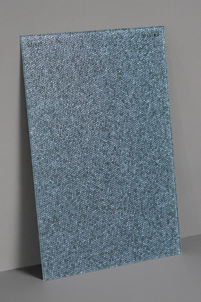 Melange van grijs, mist blauw en wit gekleurd zonnepaneel BL-650 | Reliëf |Solarix