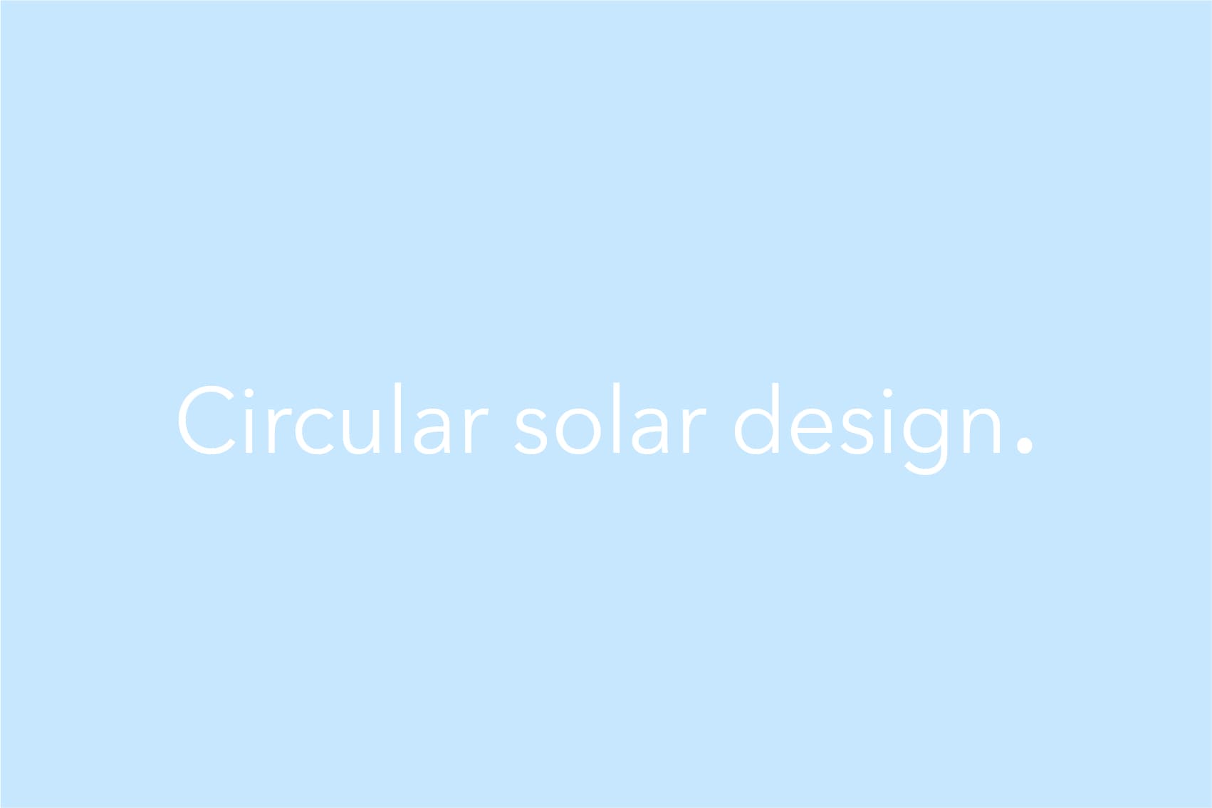 Circulair solar design | Solar design zonnepanelen | Nieuwsbericht | Solarix